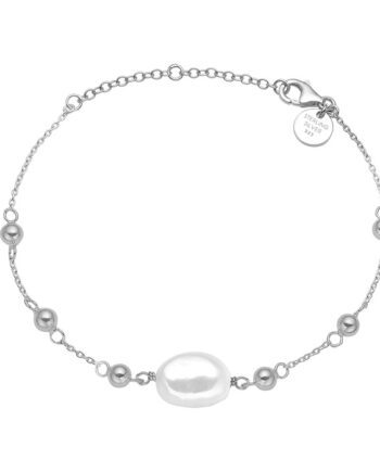 Aagaard Armbånd Sølv Med Barok Perle