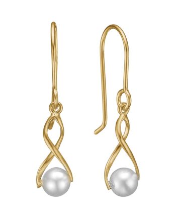 Aagaard ørehænger Perle Tvist Ferskvandsperle