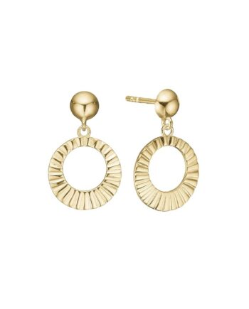 Aagaard øreringe Guld Solskin