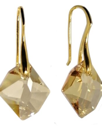 Arctic øreringe  Crystal Golden Shadow Guld
