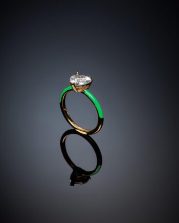 Chiara Ferragni Anello Love Parade Green Ring Str