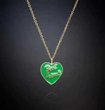 Chiara Ferragni Best Friends Grøn Halskæde