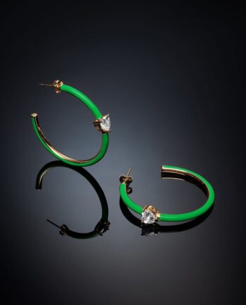 Chiara Ferragni Love Parade Green øreringe