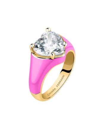 Chiara Ferragni Love Parade Ring Lyserød Str