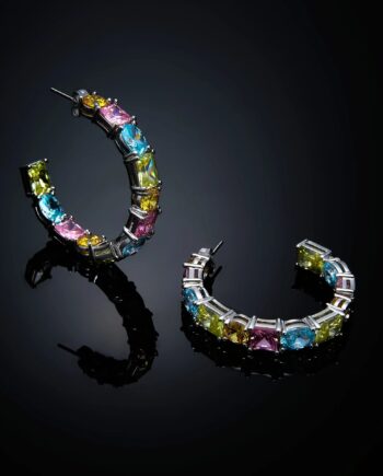 Chiara Ferragni Princess Rainbow Silver øreringe