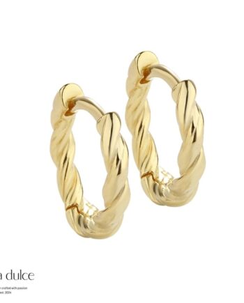 Curly Hoop  Golden