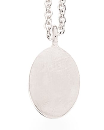 Dahl Ovalt Sølv Vedhæng Inkl Kæde