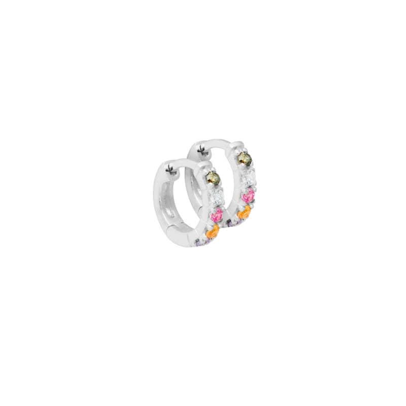 Elina Pastel Hoop Silver