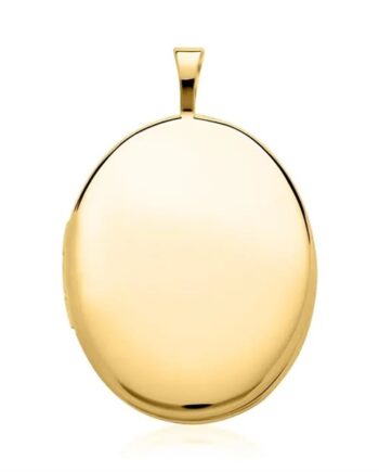 Graverbar Oval Medaljon Guld