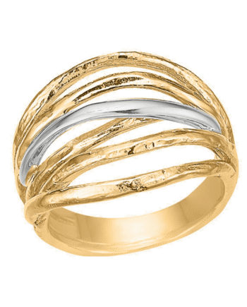 Guldring For Livet Med Pynt Hvidguld