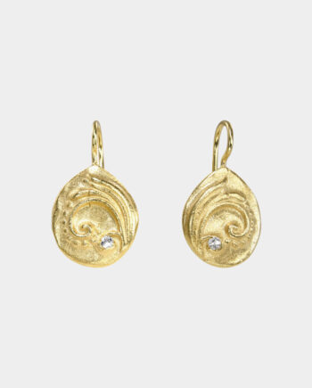 Hypatia Botanisk Mønster Med Hvid Topas