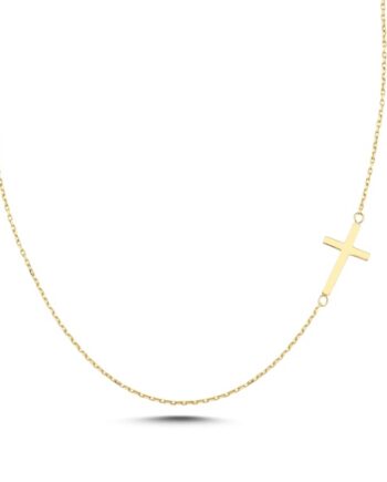 Melfia Halskæde Karat Guld Med Kors 2332 111f