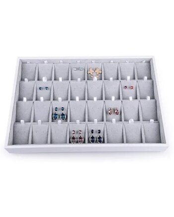 Moderne Display   Smykke Opbevaringsbakke Grå