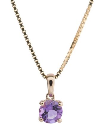 Nordahl Halskæde Med ægte Ametyst