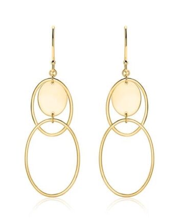 ørehænger Forgyldt Sølv Med Ringe