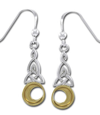 øreringe Med Triquetra Treenighedssymbolet 37mm Sæt