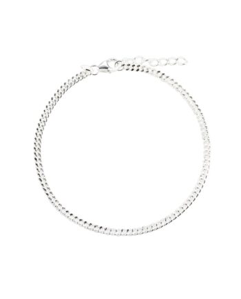 Panzer Anklet Silver