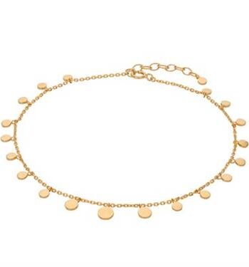 Pernille Corydon Sheen Ankelkæde Forgyldt