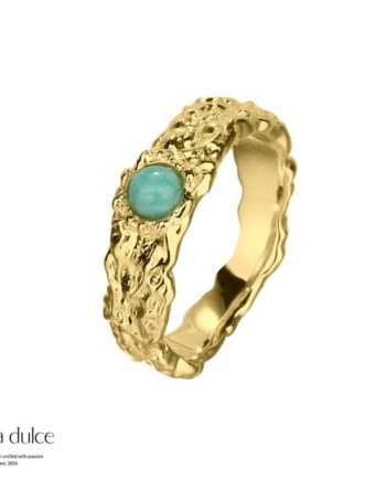 Ring  Amazonit Mila Ring Gold Str