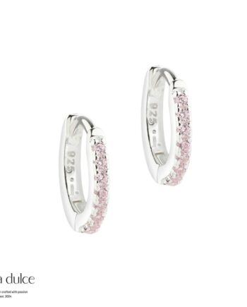 Rose Raya Hoop  Silver