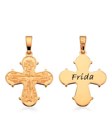 Scrouples Dagmarkors Forgyldt Vedhæng 17x16 Inkl Kæde