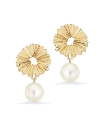 Scrouples Pliss øreringe 8kt 124273