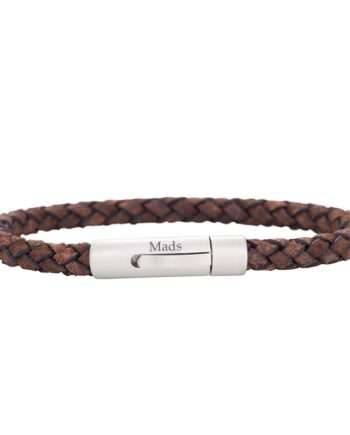 Son Noa Armbånd Mørkebrun Kalveskind 21cm