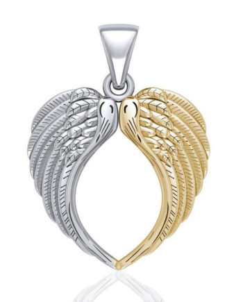 Vedhæng Englevinger 31mm Kæde