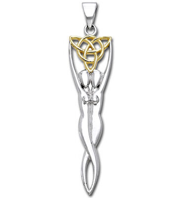 Vedhæng Gudinder Med Triquetra Treenighedssymbolet 53mm Kæde