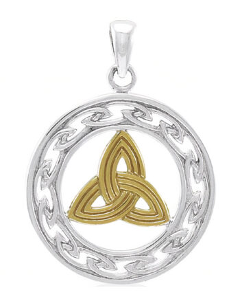 Vedhæng Med Triquetra Treenighedssymbolet 34mm Kæde