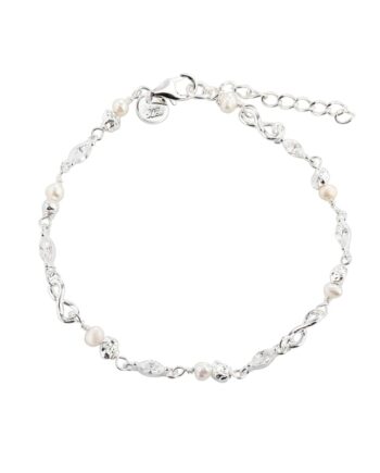 White Garden Bracelet  Silver
