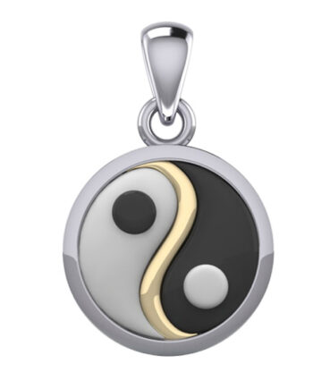 Yin Yang Vedhæng 24mm Kæde