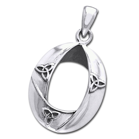 Vedhæng Med Triquetra Treenighedssymbolet 30mm Kæde