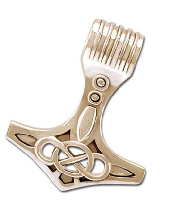 Vedhæng Thors Hammer 25mm Kæde