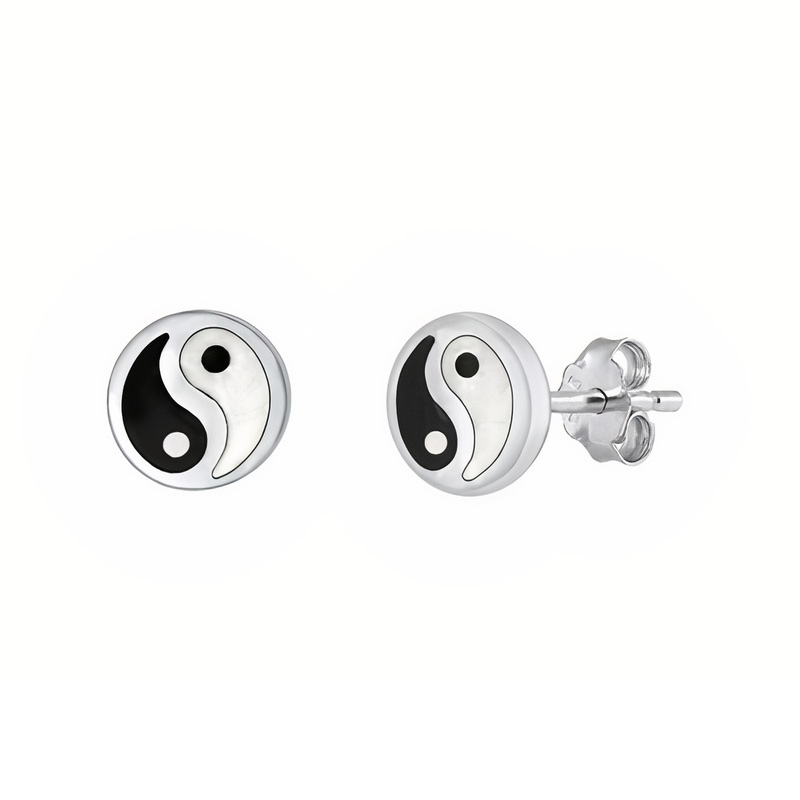 Yin Yang ørestikker 5mm Par