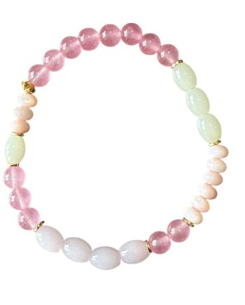 Armbånd Friihof  Siig Rosa Guld Perlemorfarvede Perler