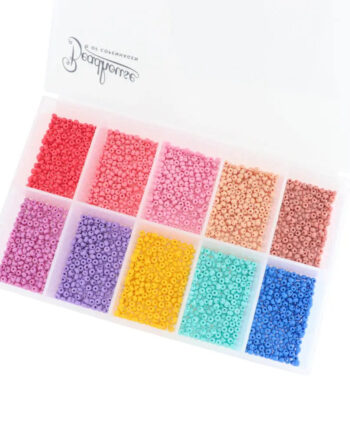 Glasperle Gavesæt Diy Kit Smykker Med økologiske Farver Der Holder