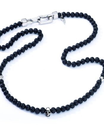Jewels C255sbk Herrehalskæde Med Sorte Perler