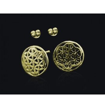 Livets Blomst øreringe Guld Spirituelle Smykker Godkarmashop