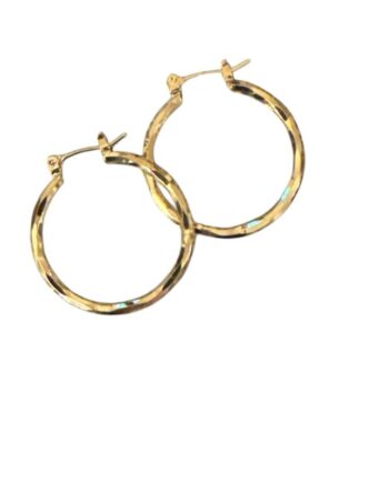 øreringe ørestikker Friihof  Siig Guldbelagt  Shiny Hoops