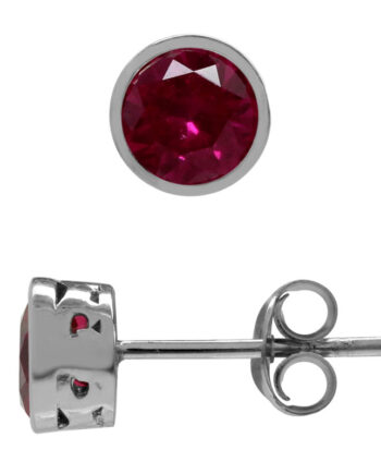 ørestikker Med Rubin ø6mm Par
