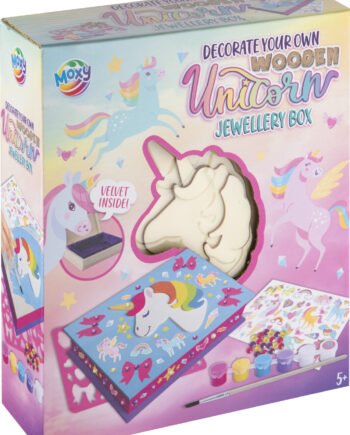 Moxy Diy Smykkeskrin Med Enhjørning Inkl Maling Stickers