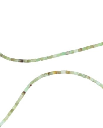 Smykkestensperler String Chrysopras Rørperler Mat