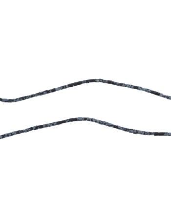 Smykkestensperler String Sneobsidian Rørperler Mat