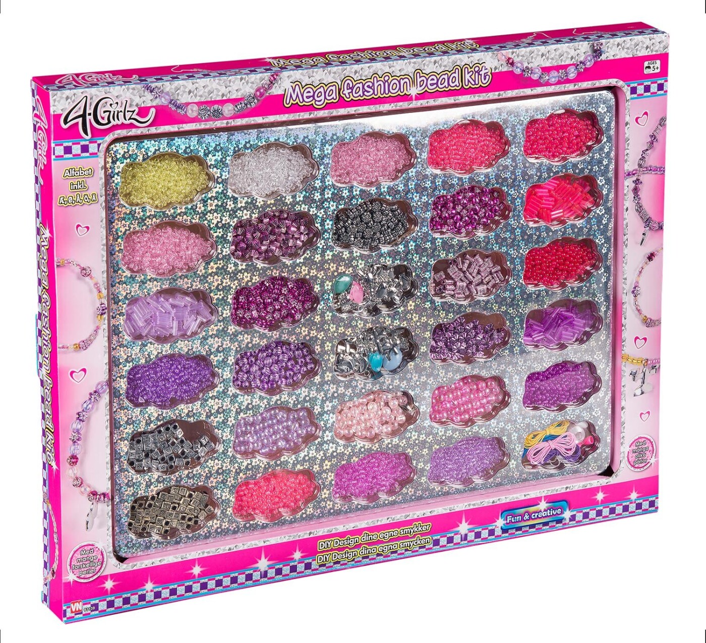 Perler Til Smykker Armbånd Halskæder For Børn Mega Sæt Girlz