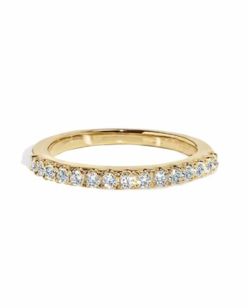 Alliancering Med Diamanter Guld