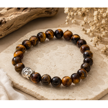 Armbånd Tigerøje Buddha Krystal Armbånd Godkarmashop