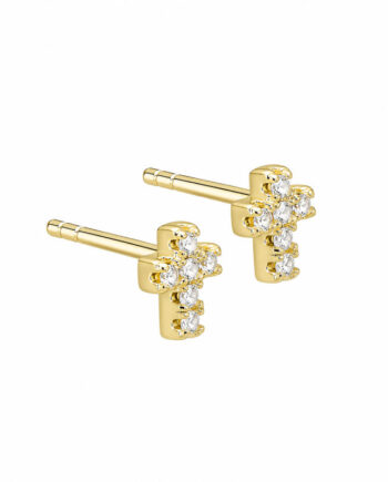 Cross Earstud  Golden