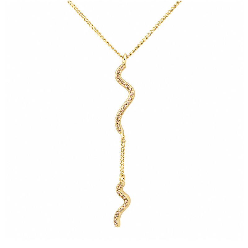 Curva Champagne Necklace Golden