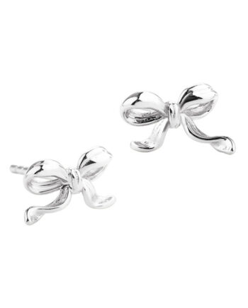 Curve Bow Earstud  Silver